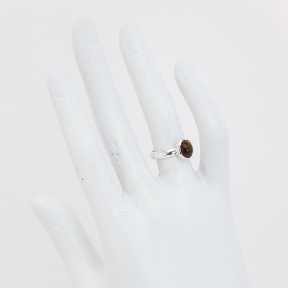Genuine Black Ethiopian Opal Oval Cut Ring in 925 Sterling Silver - Picture 6 of 8